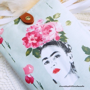  Puha tablettok és ebook tok mentazöld Frida Khalo mintás táska tok tablethez eBookhoz - táska & tok - ebook & tablet tok - Meska.hu