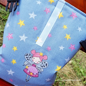 Ebédtáska Rolltop lunch bag tündér csillagokkal mintás - táska & tok - uzsonna- & ebéd tartó - ebéd tasak, doboz - Meska.hu