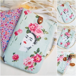  Puha tablettok és ebook tok mentazöld Frida Khalo mintás táska tok tablethez eBookhoz - táska & tok - ebook & tablet tok - Meska.hu