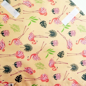Újraszalvéta - Flamingó mintás újraszalvéta - Tépőzáras szendvics csomagoló - Vízhatlan textil újraszalvéta lányoknak - táska & tok - uzsonna- & ebéd tartó - szendvics csomagoló - Meska.hu
