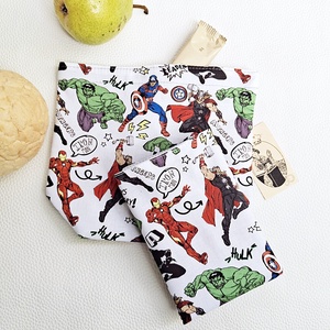 Uzsonnás zsák - Tépőzáras lunch bag uzsonnás zsák - Mosható tízórai tartó Marvel szuperhős mintás - táska & tok - uzsonna- & ebéd tartó - ebéd tasak, doboz - Meska.hu