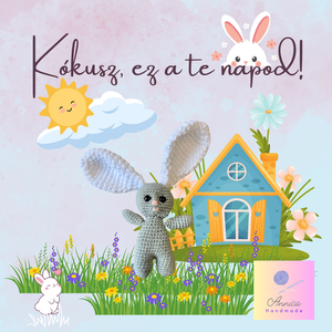 Horgolós doboz mesével - Kókusz, ez a te napod! - diy (csináld magad) - egységcsomag - Meska.hu