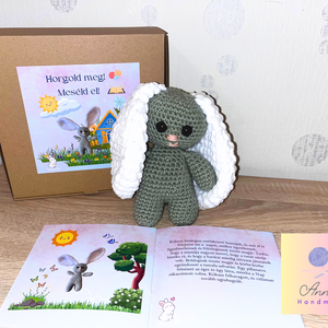 Horgolós doboz mesével - Kókusz, ez a te napod! - diy (csináld magad) - egységcsomag - Meska.hu