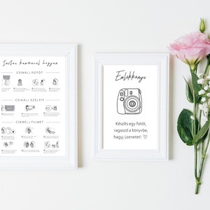 Instax mini 12 használati útmutató tábla - esküvő - dekoráció - tábla & jelzés - Meska.hu