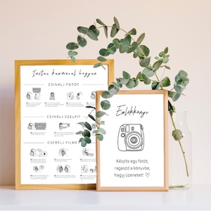Instax mini 12 használati útmutató tábla - esküvő - dekoráció - tábla & jelzés - Meska.hu