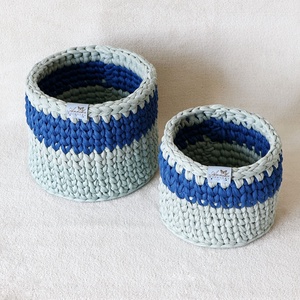 Horgolt tárolókosár szett , Otthon & Életmód, Tárolás & Rendszerezés, Tárolókosár, Horgolás, MESKA