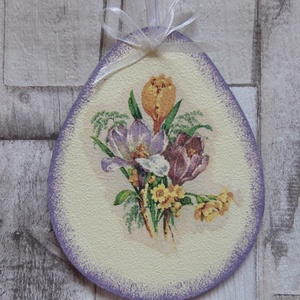 Húsvéti tojás alakú függődísz - otthon & életmód - dekoráció - fali és függő dekoráció - függődísz - Meska.hu