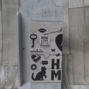 Papírzsebkendőtartó Hello home mintával 100 darabos papírzsebkendőhöz - Meska.hu