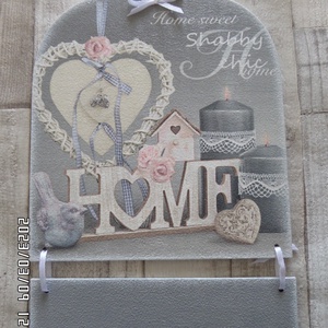 Tavaszi virág,magnólia vagy Sweet Home Shabby mintás ajtódísz,üdvözlőtábla,függődísz - otthon & életmód - dekoráció - ajtó- és ablak dekoráció - ajtódísz & kopogtató - Meska.hu