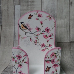 Cseresznyevirág mintás papírzsebkendőtartó 50 darabos papírzsebkendőhöz, Otthon & Életmód, Tárolás & Rendszerezés, Zsebkendőtartó, Decoupage, transzfer és szalvétatechnika, MESKA