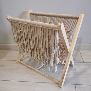 Makramé újságtartó - otthon & életmód - tárolás & rendszerezés - újságtartó - Meska.hu