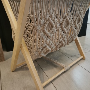 Makramé újságtartó - otthon & életmód - tárolás & rendszerezés - újságtartó - Meska.hu