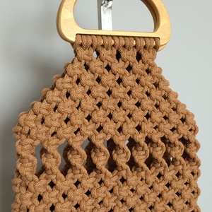 Makramé táska - táska & tok - kézitáska & válltáska - kézitáska - Meska.hu