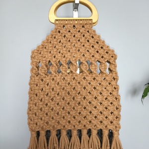 Makramé táska - táska & tok - kézitáska & válltáska - kézitáska - Meska.hu