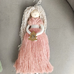 Rózsaszín ruhás angyalka - Meska.hu