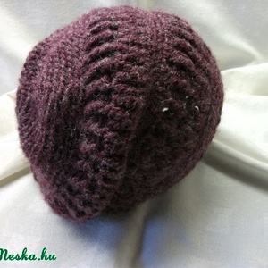 Horgolt bordó buggyos sapka -  - Meska.hu
