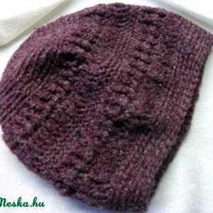 Horgolt bordó buggyos sapka -  - Meska.hu