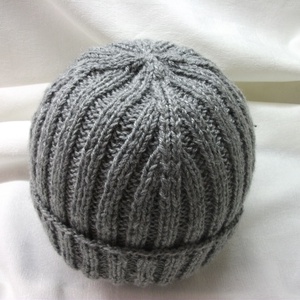 Meleg kötött, szűrke férfi sapka, Ruha & Divat, Sál, Sapka, Kendő, Sapka, Kötés, MESKA