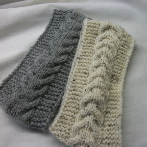 Szürke és nyers-moppos. Partner fejpánt,  hajpánt, párban, vagy szólóban, sapka helyett -  - Meska.hu