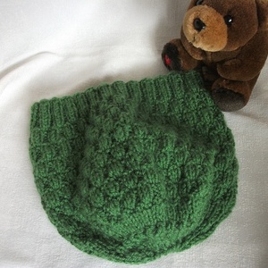 Zöld, átmeneti, kötött sapka -  - Meska.hu