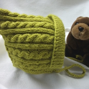 Kötött mustársárga bébi sapka, fél éveseknek, Ruha & Divat, Babaruha & Gyerekruha, Babasapka, Kötés, MESKA