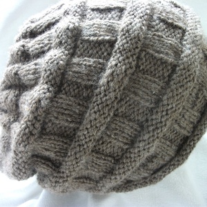 Közép barna kötött divatsapka, Ruha & Divat, Sál, Sapka, Kendő, Sapka, Kötés, MESKA