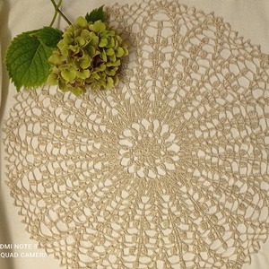 Horgolt csipke terítő 50cm - otthon & életmód - dekoráció - asztal és polc dekoráció - horgolt & csipketerítő - Meska.hu