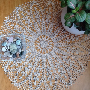 Horgolt csipke terítő 50cm - Meska.hu