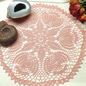 Horgolt csipke terítő 45cm, Otthon & Életmód, Dekoráció, Asztal és polc dekoráció, Horgolt & Csipketerítő, Horgolás, MESKA