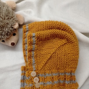 Pilóta, vagy űrhajós, kötött bébi sapka - ruha & divat - babaruha & gyerekruha - babasapka - Meska.hu