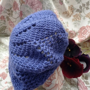 Horgolt, lila barett sapka - ruha & divat - sál, sapka, kendő - sapka - Meska.hu Horgolt, lila barett sapka - ruha & divat - sál, sapka, kendő - sapka - Meska.hu