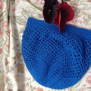 Királykék, horgolt háló sapka akril fonalból - ruha & divat - sál, sapka, kendő - sapka - Meska.hu Királykék, horgolt háló sapka akril fonalból - ruha & divat - sál, sapka, kendő - sapka - Meska.hu