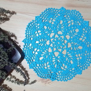 Három szín, azonos minta,csipke terítők - otthon & életmód - dekoráció - asztal és polc dekoráció - horgolt & csipketerítő - Meska.hu