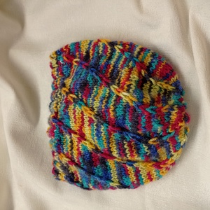 Tarka,  kötött sapka  akril szálból, női - ruha & divat - sál, sapka, kendő - sapka - Meska.hu