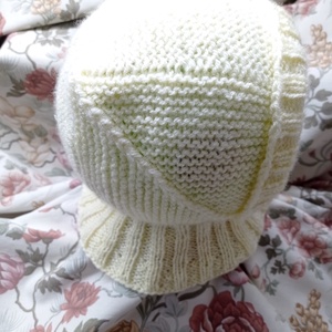 Pilóta, vagy űrhajós, kötött bébi sapka - ruha & divat - babaruha & gyerekruha - babasapka - Meska.hu