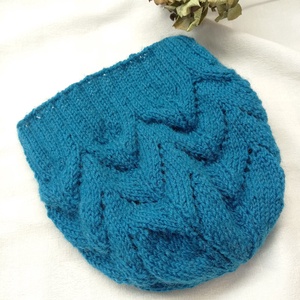 Tiszta gyapjú kötött sapka  - Meska.hu