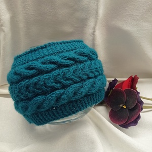 Sapka helyett, divat színből kötött fejpánt, hajpánt,  - Meska.hu