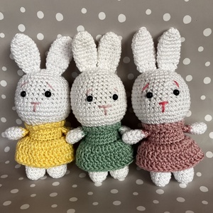 Amigurumi Horgolt mini nyuszi  - játék & sport - plüssállat & játékfigura - nyuszi - Meska.hu