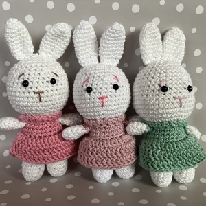 Amigurumi Horgolt mini nyuszi  - játék & sport - plüssállat & játékfigura - nyuszi - Meska.hu