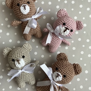 Amigurumi horgolt mini maci  - játék & sport - plüssállat & játékfigura - maci - Meska.hu