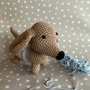 Amigurumi horgolt tacsi - Meska.hu