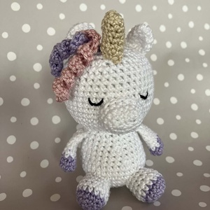 Amigurumi horgolt unikornis - játék & sport - plüssállat & játékfigura - unikornis - Meska.hu
