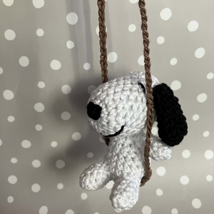 Horgolt Snoopy hintában  - kellékek & szerszámok - dekorációs kellékek - figurák - Meska.hu