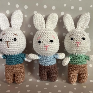 Amigurumi horgolt mini nyuszi - játék & sport - plüssállat & játékfigura - nyuszi - Meska.hu