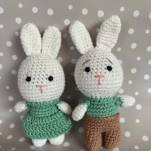 Amigurumi horgolt mini nyuszi - játék & sport - plüssállat & játékfigura - nyuszi - Meska.hu