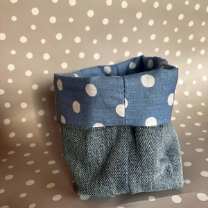 Textil mini tároló - otthon & életmód - tárolás & rendszerezés - tárolókosár - Meska.hu