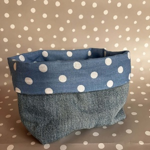 Textil mini tároló - otthon & életmód - tárolás & rendszerezés - tárolókosár - Meska.hu