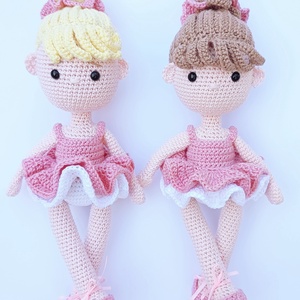 Amigurumi horgolt ballerina baba - Meska.hu