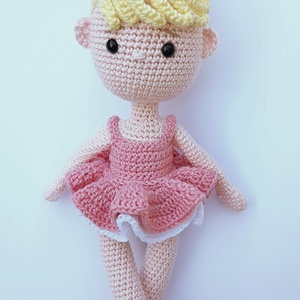 Amigurumi horgolt ballerina baba - játék & sport - plüssállat & játékfigura - ember - Meska.hu