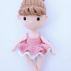 Amigurumi horgolt ballerina baba - játék & sport - plüssállat & játékfigura - ember - Meska.hu